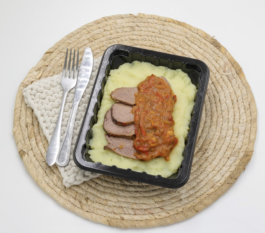Carne al Jugo con Puré